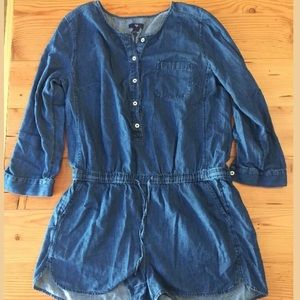 Gap Large Chambray Romper